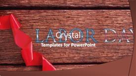  Presentation with labor - Audience pleasing presentation theme consisting of poster-of-labor-day-text backdrop and a tawny brown colored foreground