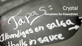  Presentation with restaurant menu - Cool new theme with poster of the menu backdrop and a gray colored foreground