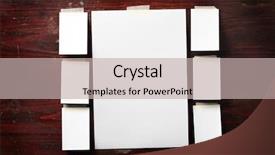  Presentation with old photo - Presentation theme enhanced with poster templates - photo paper attach to old background and a mint green colored foreground