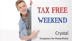 Presentation with tax free retirement - Amazing PPT layouts having poster with text tax free backdrop and a light gray colored foreground