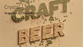  Presentation with craft beer - Theme enhanced with poster-with-the-typography-craft background and a coral colored foreground