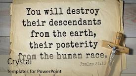  Presentation with bible psalms - Amazing presentation design having posterity from the human race backdrop and a mint green colored foreground