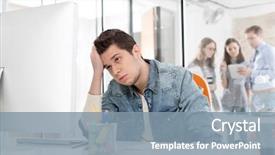  Presentation with desktop - Audience pleasing presentation design consisting of  backdrop and a  colored foreground