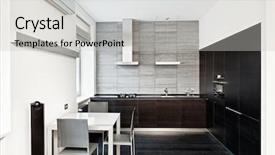  Presentation with interior - Amazing theme having postmodern - modern minimalism style kitchen interior backdrop and a light gray colored foreground
