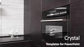  Presentation with build foundation - Theme featuring landscape with nature and pollution background and a light blue colored foreground