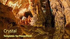  Presentation with cave - Cool new slide set with postojna-cave-colossal-system backdrop and a  colored foreground