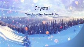  Presentation with winter and trees - Theme with postprocessing effect christmas holiday collage background and a  colored foreground