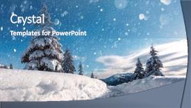  Presentation with winter landscape winter tree - Theme enhanced with postprocessing effect christmas holiday collage background and a  colored foreground