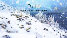  Presentation with winter landscape winter tree - Cool new presentation theme with postprocessing effect christmas holiday collage backdrop and a  colored foreground