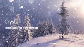  Presentation with trees - Slides with postprocessing effect christmas holiday collage background and a  colored foreground