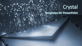  Presentation with fiber optics - Slides featuring postscript - fiber optics background with lots background and a  colored foreground