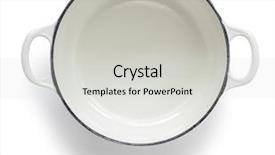  Presentation with japanese new year above view - PPT theme featuring pot - french oven above view background and a light gray colored foreground