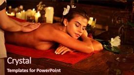  Presentation with spa salon - PPT layouts consisting of pot background rest in elite background and a tawny brown colored foreground