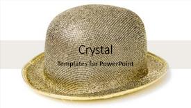  Presentation with top hat - Colorful presentation design enhanced with pot gold - tophat top hat isolated backdrop and a coral colored foreground