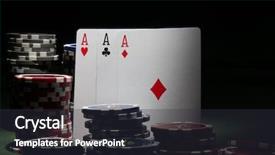  Presentation with poker - Amazing presentation theme having pot luck - poker backdrop and a tawny brown colored foreground