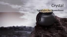  Presentation with foggy forest - Beautiful slides featuring pot of gold against large backdrop and a light gray colored foreground