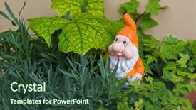  Presentation with ornament - Amazing presentation having pot of ivy ornament figurine backdrop and a tawny brown colored foreground