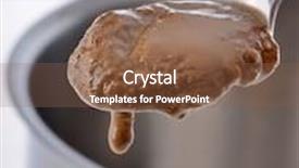  Presentation with sauce - PPT layouts with pot-with-sesame-sauce background and a violet colored foreground