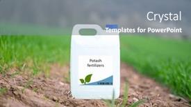  Presentation with plant chemistry - Slide deck consisting of potash-fertilizers-fertilizers-that-provide background and a gray colored foreground