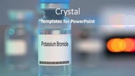  Presentation with medical - Presentation design featuring potassium-bromide-potassium-bromide-medical background and a teal colored foreground