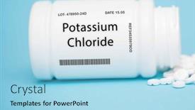  Presentation with supplement - Theme enhanced with potassium-chloride-electrolyte-supplement-hypokalemia background and a light blue colored foreground
