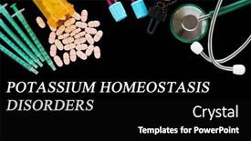  Presentation with homeostasis - Presentation theme featuring potassium-homeostasis-disorders-text background and a black colored foreground
