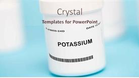  Presentation with muscle contraction - PPT theme with potassium-is-an-essential-mineral background and a sky blue colored foreground