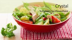  Presentation with salad dressing - Beautiful presentation featuring two large white mushroom on the green moss on white background backdrop and a tawny brown colored foreground