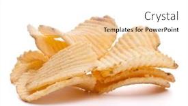  Presentation with potato chips - Slide deck consisting of potato-chips-isolated-on-white background and a white colored foreground
