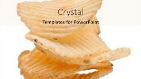  Presentation with potato chips - Colorful presentation theme enhanced with potato-chips-isolated-on-white backdrop and a lemonade colored foreground