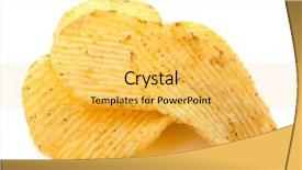  Presentation with potato chips - Amazing PPT layouts having potato chips isolated on white backdrop and a yellow colored foreground