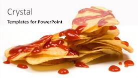  Presentation with ketchup - Slides featuring  background and a  colored foreground