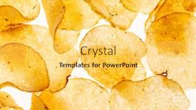  Presentation with potato chips - Cool new PPT layouts with potato chips backdrop and a yellow colored foreground