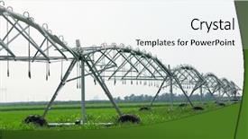  Presentation with irrigation - Audience pleasing PPT layouts consisting of potato farm - irrigation backdrop and a  colored foreground