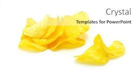  Presentation with potatoe - PPT theme enhanced with potatoe chips background and a white colored foreground