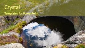  Presentation with norway - Theme consisting of road potholes - giant's kettle at aursjovegen norway background and a  colored foreground