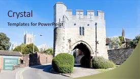  Presentation with history england - Presentation theme consisting of potter gate lincoln east midlands background and a light blue colored foreground