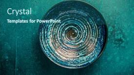  Presentation with ceramics - Cool new slides with pottery-bowl-or-ceramics backdrop and a ocean colored foreground