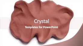  Presentation with clay - PPT layouts consisting of pottery wheel - piece of clay background and a coral colored foreground