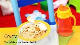  Presentation with abused baby - Presentation theme consisting of planning strategy business mission word background and a light blue colored foreground