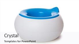  Presentation with isolated paw prints over white - Colorful slide set enhanced with potty isolated on the white backdrop and a  colored foreground