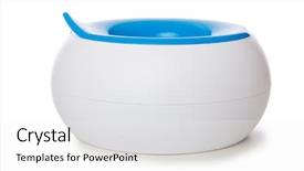  Presentation with monarch butterfly isolated on white - Cool new theme with potty isolated on the white backdrop and a  colored foreground