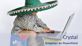  Presentation with toilet training - Amazing theme having potty training - cute kid with mexican hat backdrop and a  colored foreground