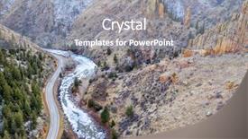  Presentation with tibetan mountains - Cool new slide deck with poudre river at little narrow backdrop and a light blue colored foreground