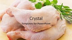  Presentation with chicken little chicks - Cool new PPT theme with poult - chicken legs backdrop and a coral colored foreground