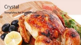  Presentation with baby chicken in poultry farm - Amazing theme having poultry fresh grilled whole chicken backdrop and a coral colored foreground