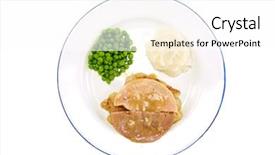  Presentation with dinner blue - Cool new slides with poultry frozen foods - classic tv dinner backdrop and a white colored foreground