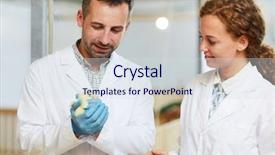  Presentation with chicks - Amazing PPT layouts having poultry industry - young agroengineer with touchpad looking backdrop and a sky blue colored foreground