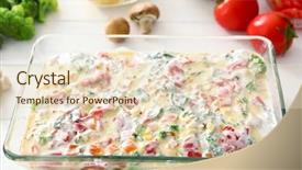  Presentation with processing - Slide deck featuring poultry processing - baking tray with uncooked turkey background and a lemonade colored foreground