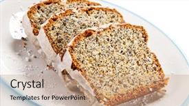  Presentation with cake - Presentation theme enhanced with pound cake background and a  colored foreground